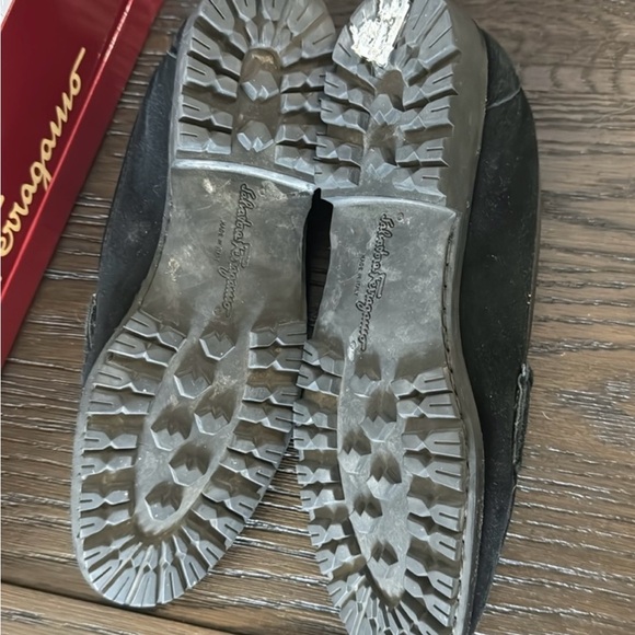 Salvatore Ferragamo Suede Women's Black Loafers - Picture 3 of 4